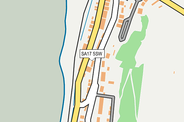 SA17 5SW map - OS OpenMap – Local (Ordnance Survey)