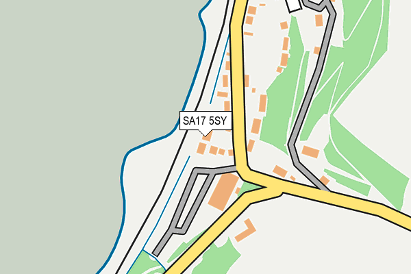 SA17 5SY map - OS OpenMap – Local (Ordnance Survey)