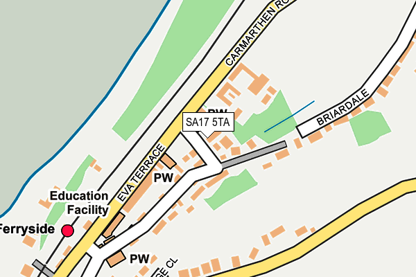 SA17 5TA map - OS OpenMap – Local (Ordnance Survey)