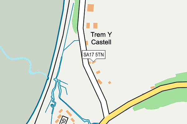 SA17 5TN map - OS OpenMap – Local (Ordnance Survey)