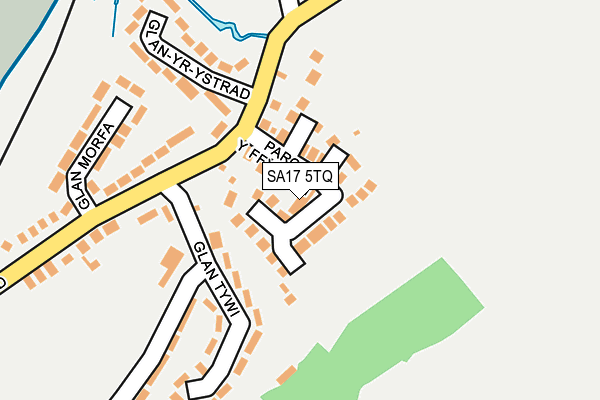 SA17 5TQ map - OS OpenMap – Local (Ordnance Survey)