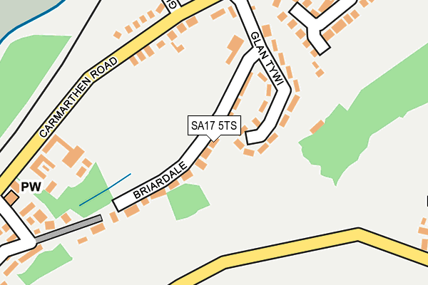 SA17 5TS map - OS OpenMap – Local (Ordnance Survey)