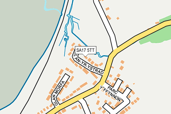 SA17 5TT map - OS OpenMap – Local (Ordnance Survey)