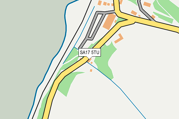 SA17 5TU map - OS OpenMap – Local (Ordnance Survey)