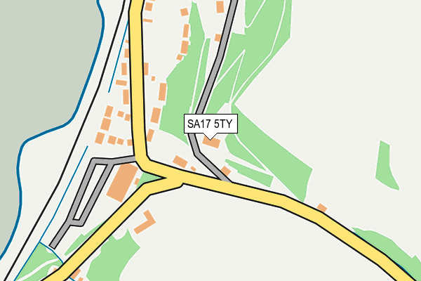 SA17 5TY map - OS OpenMap – Local (Ordnance Survey)