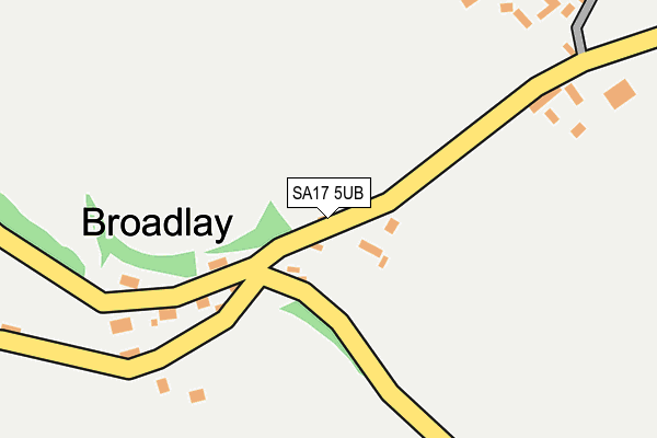 SA17 5UB map - OS OpenMap – Local (Ordnance Survey)
