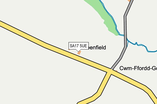 SA17 5UE map - OS OpenMap – Local (Ordnance Survey)
