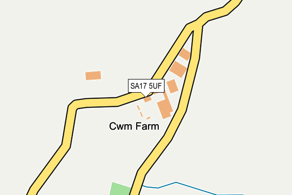 SA17 5UF map - OS OpenMap – Local (Ordnance Survey)