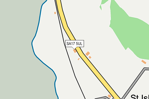 SA17 5UL map - OS OpenMap – Local (Ordnance Survey)