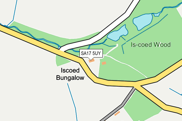 SA17 5UY map - OS OpenMap – Local (Ordnance Survey)