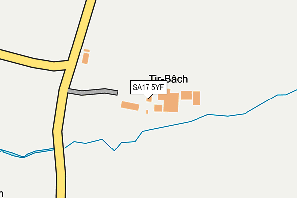 SA17 5YF map - OS OpenMap – Local (Ordnance Survey)