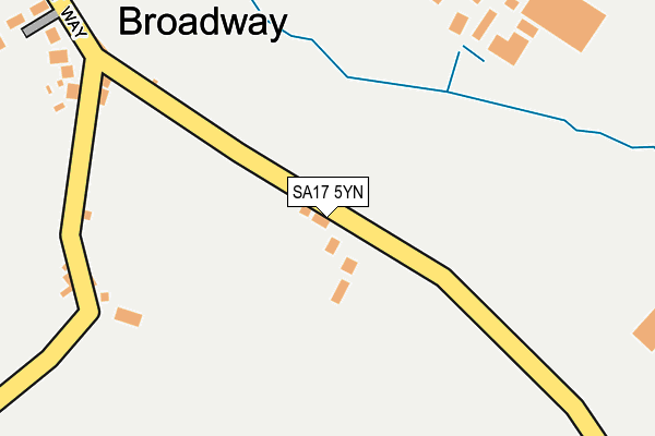 SA17 5YN map - OS OpenMap – Local (Ordnance Survey)