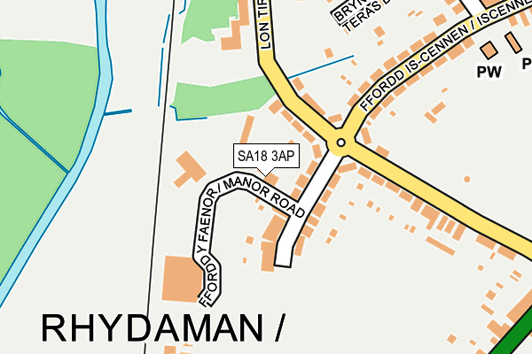 Map of AMMANVALLEYPHYSIOTHERAPY LTD at local scale