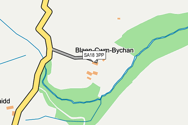 SA18 3PP map - OS OpenMap – Local (Ordnance Survey)