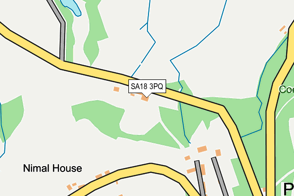 SA18 3PQ map - OS OpenMap – Local (Ordnance Survey)