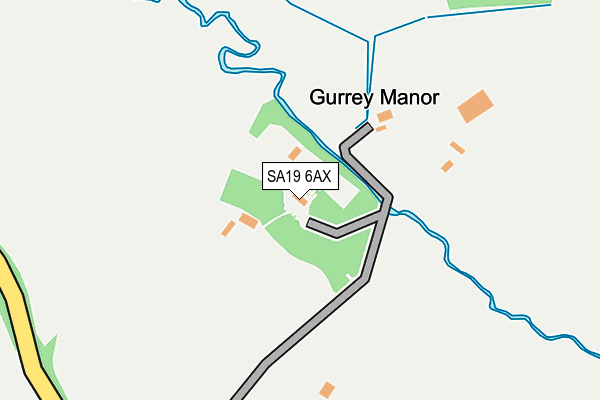 SA19 6AX map - OS OpenMap – Local (Ordnance Survey)