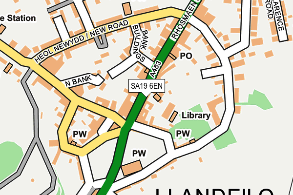 Map of JOBS LANE LTD at local scale