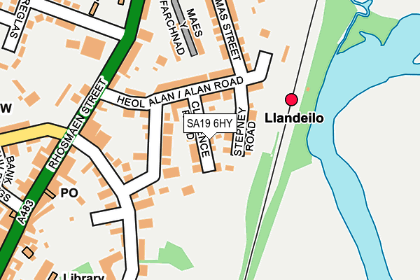 SA19 6HY map - OS OpenMap – Local (Ordnance Survey)