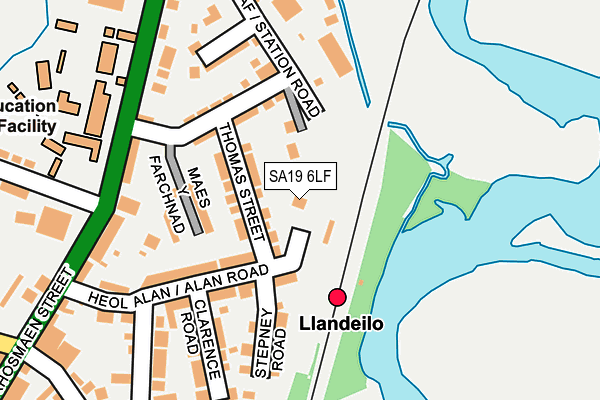 SA19 6LF map - OS OpenMap – Local (Ordnance Survey)