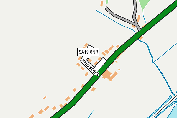 SA19 6NR map - OS OpenMap – Local (Ordnance Survey)