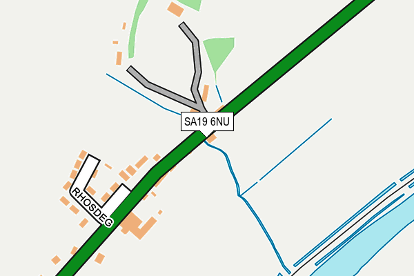 SA19 6NU map - OS OpenMap – Local (Ordnance Survey)