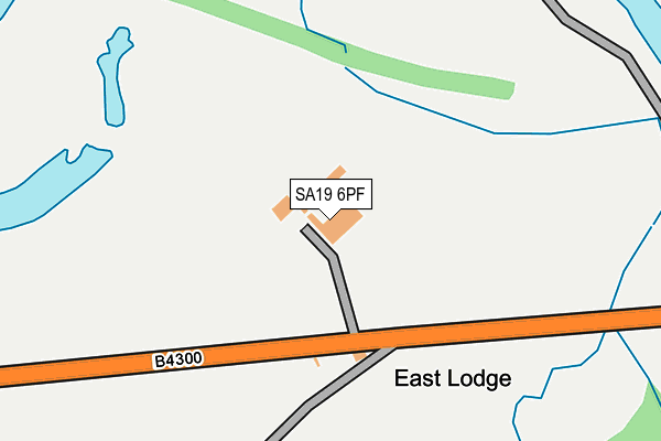 SA19 6PF map - OS OpenMap – Local (Ordnance Survey)