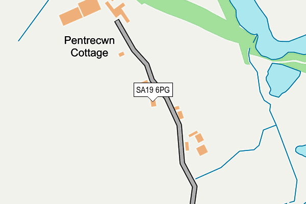 SA19 6PG map - OS OpenMap – Local (Ordnance Survey)