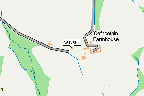 SA19 6PY map - OS OpenMap – Local (Ordnance Survey)