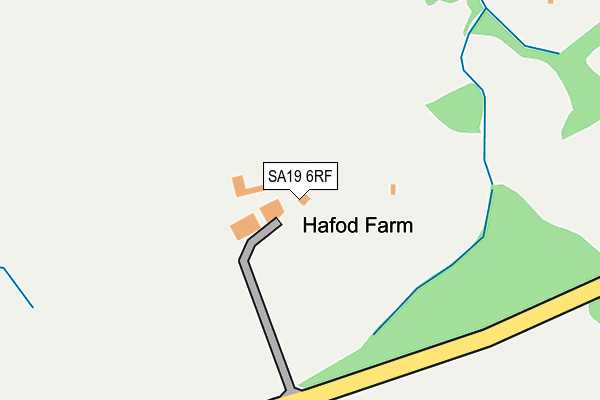 SA19 6RF map - OS OpenMap – Local (Ordnance Survey)