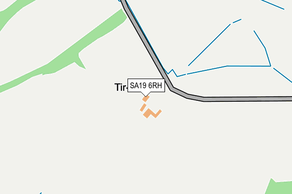SA19 6RH map - OS OpenMap – Local (Ordnance Survey)