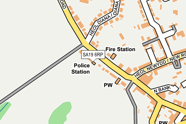 SA19 6RP map - OS OpenMap – Local (Ordnance Survey)