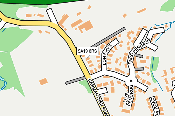 SA19 6RS map - OS OpenMap – Local (Ordnance Survey)