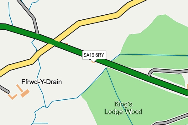 SA19 6RY map - OS OpenMap – Local (Ordnance Survey)