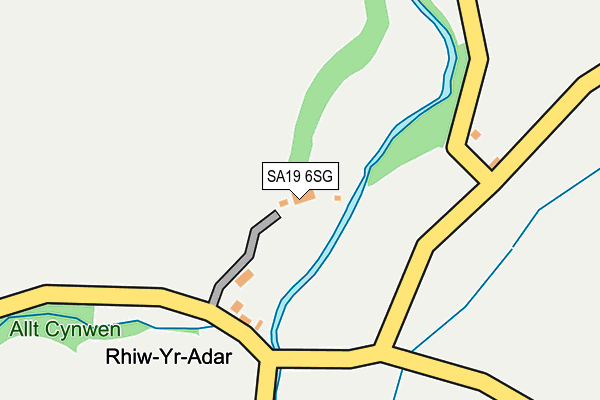 SA19 6SG map - OS OpenMap – Local (Ordnance Survey)
