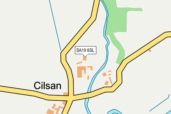 SA19 6SL map - OS OpenMap – Local (Ordnance Survey)