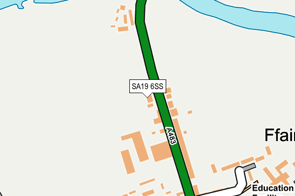 SA19 6SS map - OS OpenMap – Local (Ordnance Survey)