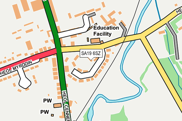 SA19 6SZ map - OS OpenMap – Local (Ordnance Survey)