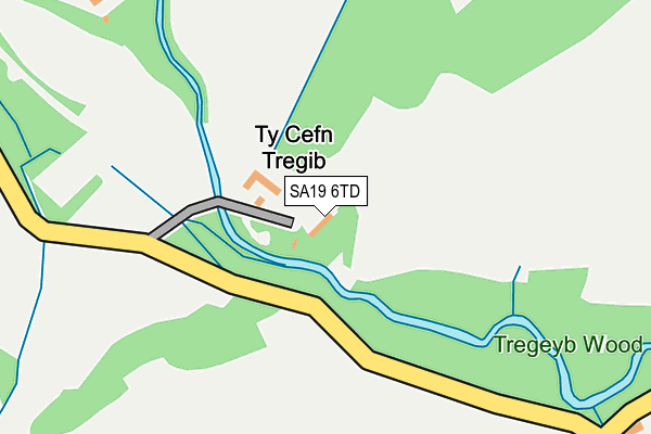 SA19 6TD map - OS OpenMap – Local (Ordnance Survey)