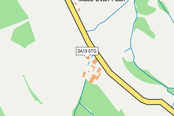 SA19 6TG map - OS OpenMap – Local (Ordnance Survey)