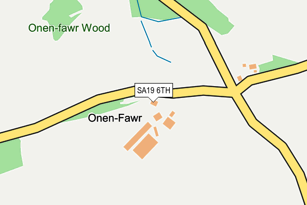 SA19 6TH map - OS OpenMap – Local (Ordnance Survey)