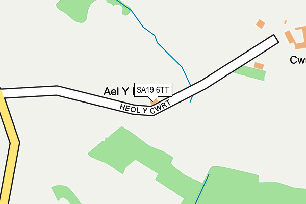 SA19 6TT map - OS OpenMap – Local (Ordnance Survey)