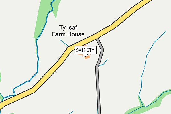 SA19 6TY map - OS OpenMap – Local (Ordnance Survey)
