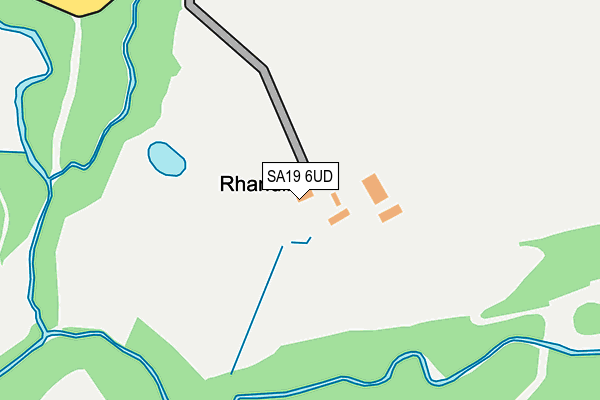 SA19 6UD map - OS OpenMap – Local (Ordnance Survey)