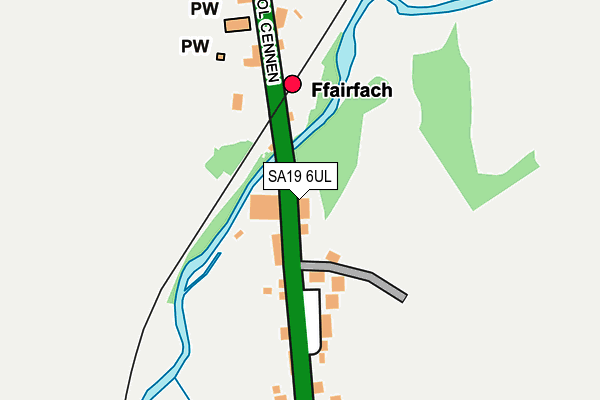 SA19 6UL map - OS OpenMap – Local (Ordnance Survey)