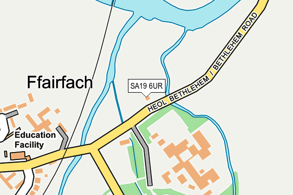 SA19 6UR map - OS OpenMap – Local (Ordnance Survey)