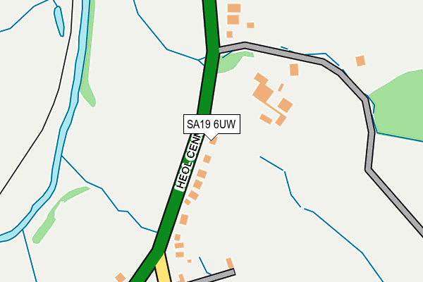 SA19 6UW map - OS OpenMap – Local (Ordnance Survey)