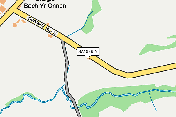 SA19 6UY map - OS OpenMap – Local (Ordnance Survey)