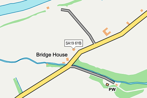 SA19 6YB map - OS OpenMap – Local (Ordnance Survey)