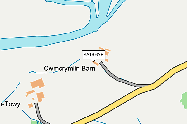 SA19 6YE map - OS OpenMap – Local (Ordnance Survey)