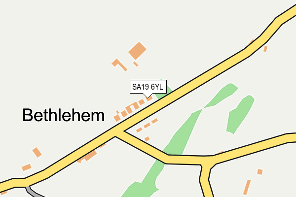 SA19 6YL map - OS OpenMap – Local (Ordnance Survey)